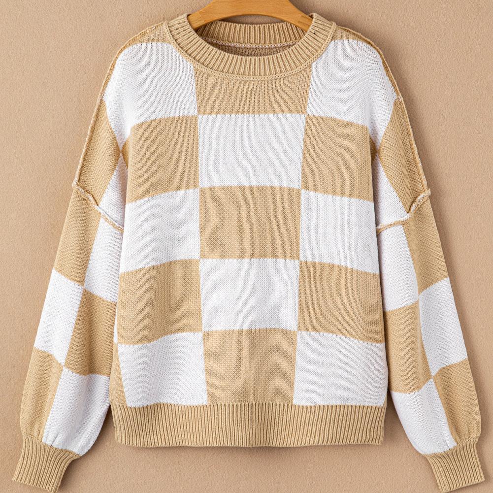 PeaLoHa Checker-Mated Bishop Sweater