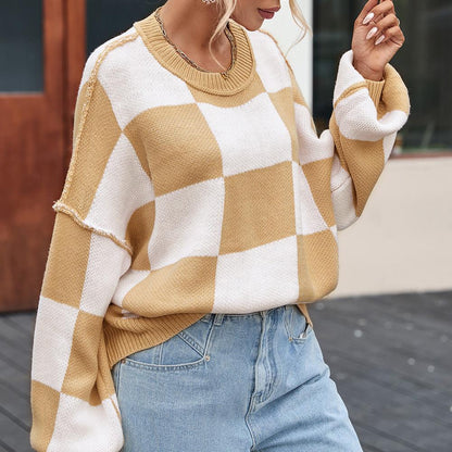 PeaLoHa Checker-Mated Bishop Sweater