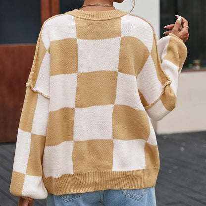 PeaLoHa Checker-Mated Bishop Sweater