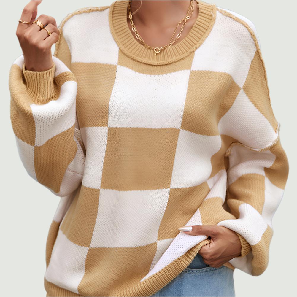 PeaLoHa Checker-Mated Bishop Sweater