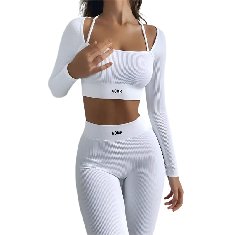 PEALOHA High-Waist Athleisure Gym Set – Warmth Meets Performance!