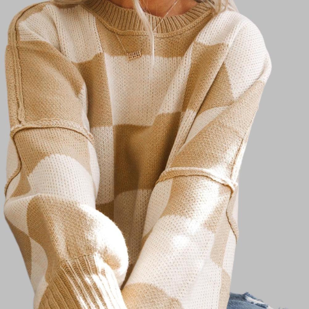 PeaLoHa Checker-Mated Bishop Sweater