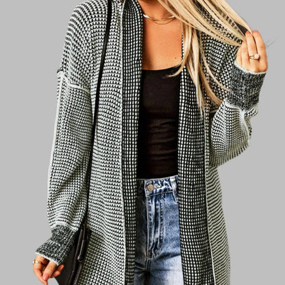 PeaLoHa Play'd Long Open Knitted Cardigan