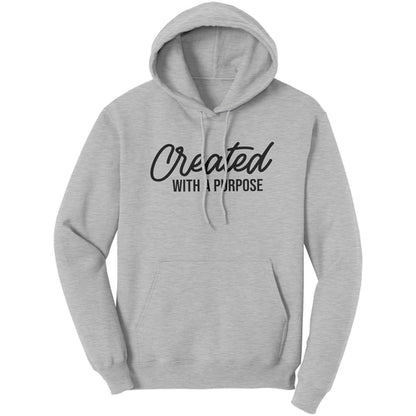 Graphic Hoodie Sweatshirt, Created with a Purpose Hooded Shirt