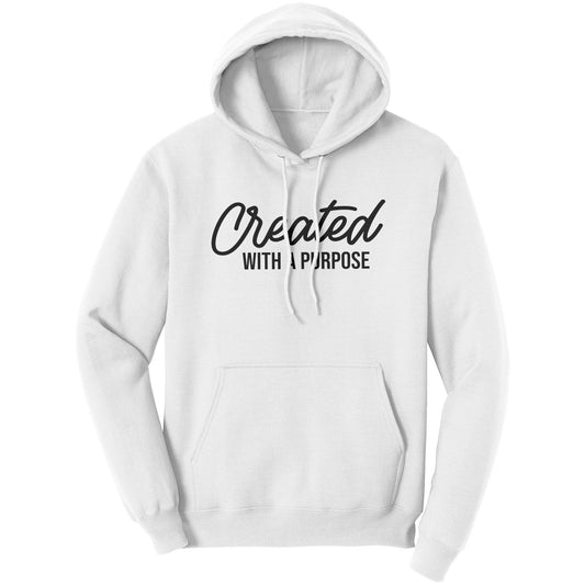 Graphic Hoodie Sweatshirt, Created with a Purpose Hooded Shirt